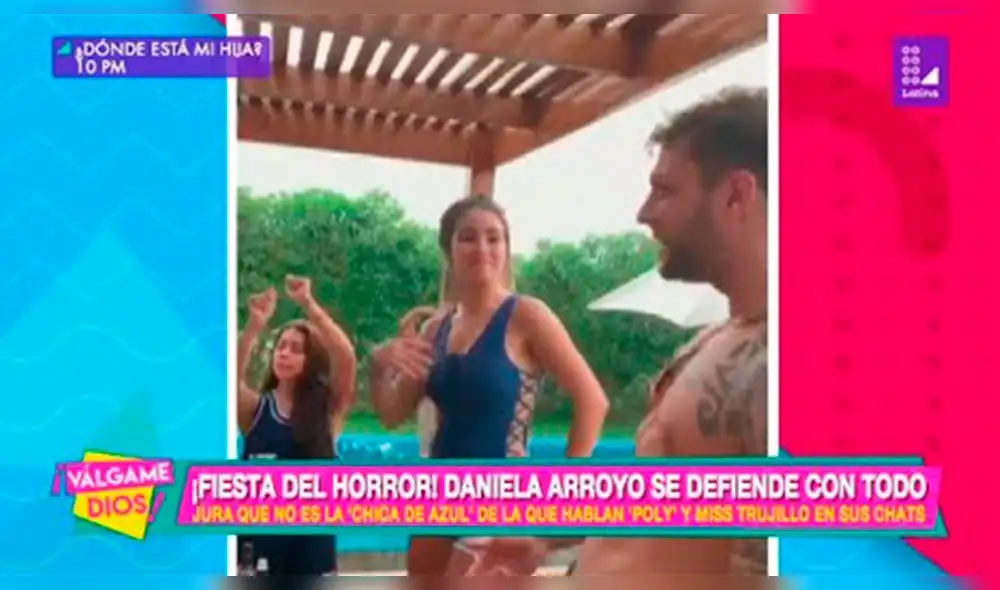 La joven modelo que estuvo en la 'fiesta del terror' fue detenida por la policía.