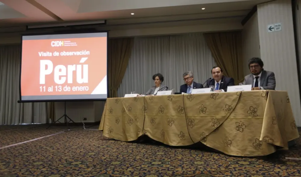 La delegación de la CIDH arribó al país en el marco de la crisis política. Foto: Antonio Melgarejo/La República