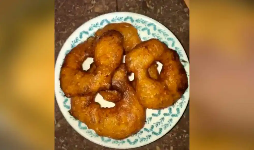 Desliza las imágenes para conocer la sencilla receta para hacer unos deliciosos picarones limeños. Fotocaptura: Pamela Núñez/TIKTok