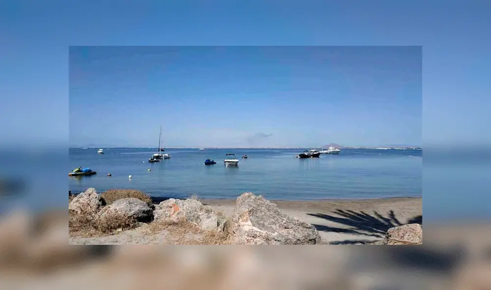 La playa de La Manga, en Murcia, donde ocurrió el accidente. Foto: El Español.