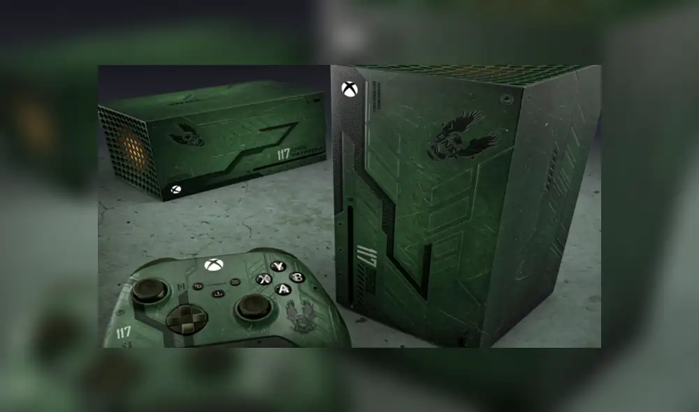 Xbox Series X con diseño de Halo creado por fan.