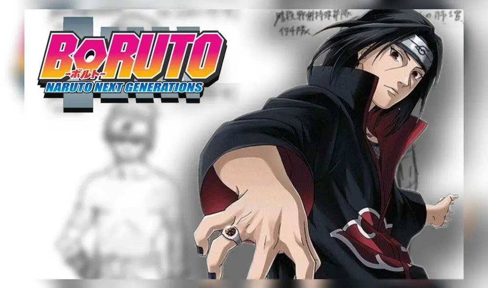 Creador compartió el diseño original de Itachi.