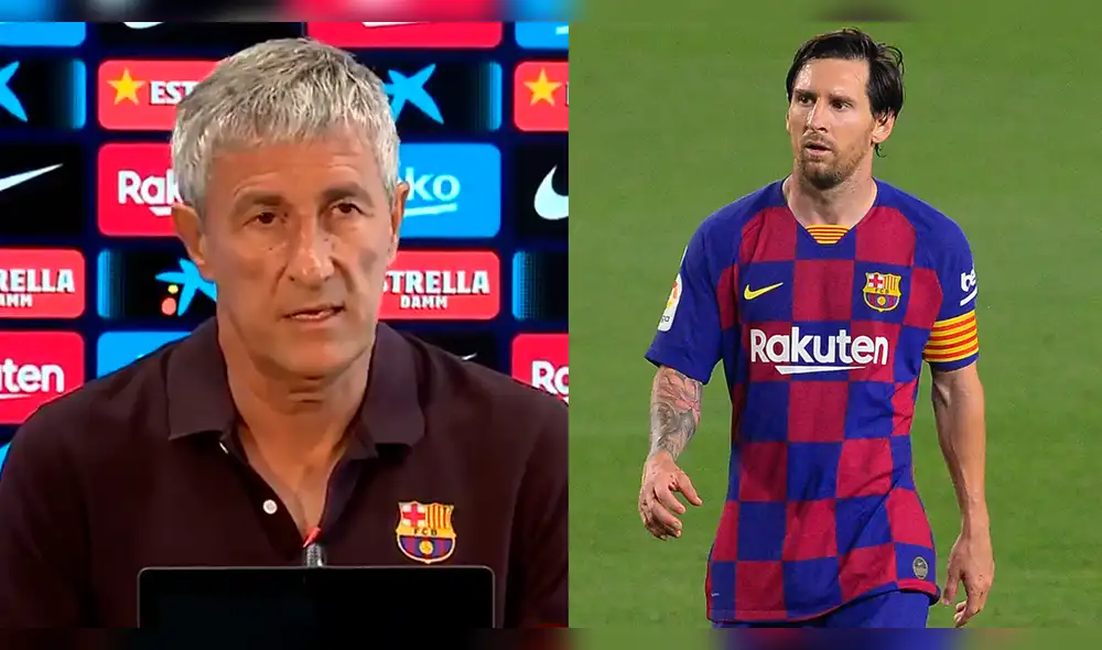Barcelona: Quique Setién habló sobre la supuesta salida de Lionel Messi. Foto: Barcelona