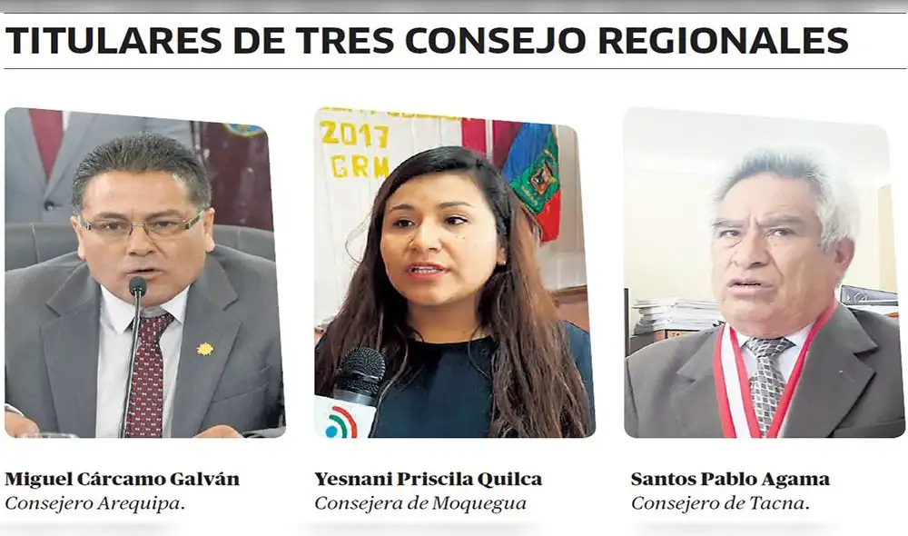 En Arequipa, Tacna y Moquegua eligieron representantes del Consejo Regional