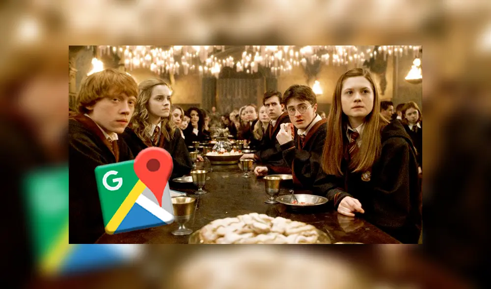 Desliza las imágenes para ver cómo luce realmente el ‘Gran comedor’ que aparece en las películas de Harry Potter. Foto: Google Maps