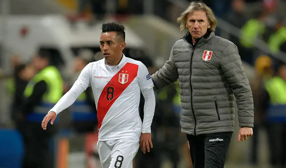 Ricardo Gareca se refirió a los últimos videos que protagonizó Christian Cueva tras su participación en la Copa América 2019. | Foto: AFP