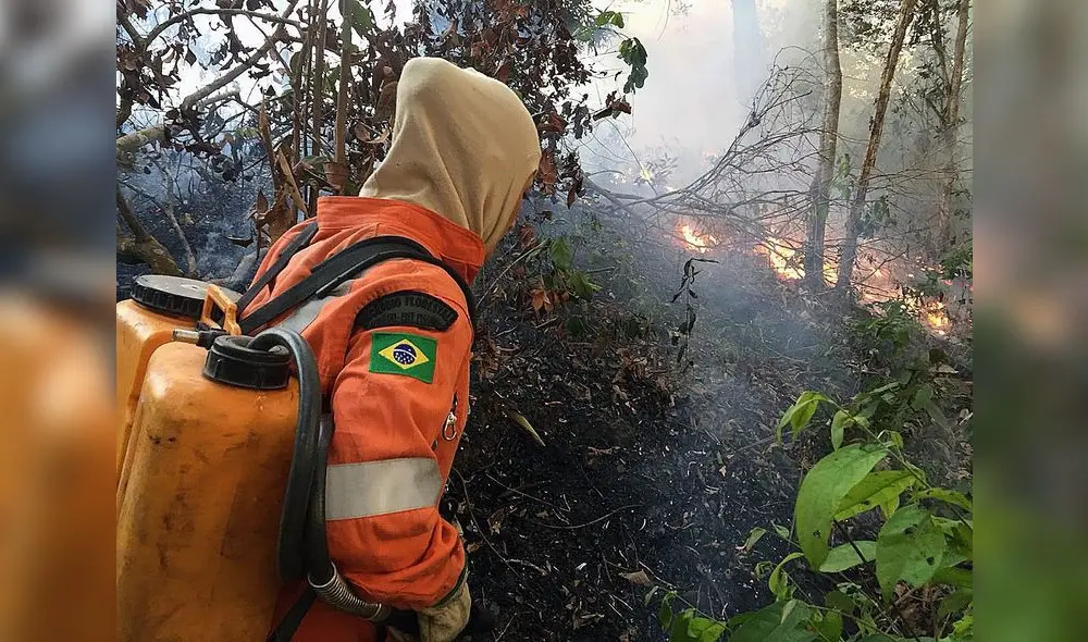 Brigada contraincendio de Brasil.