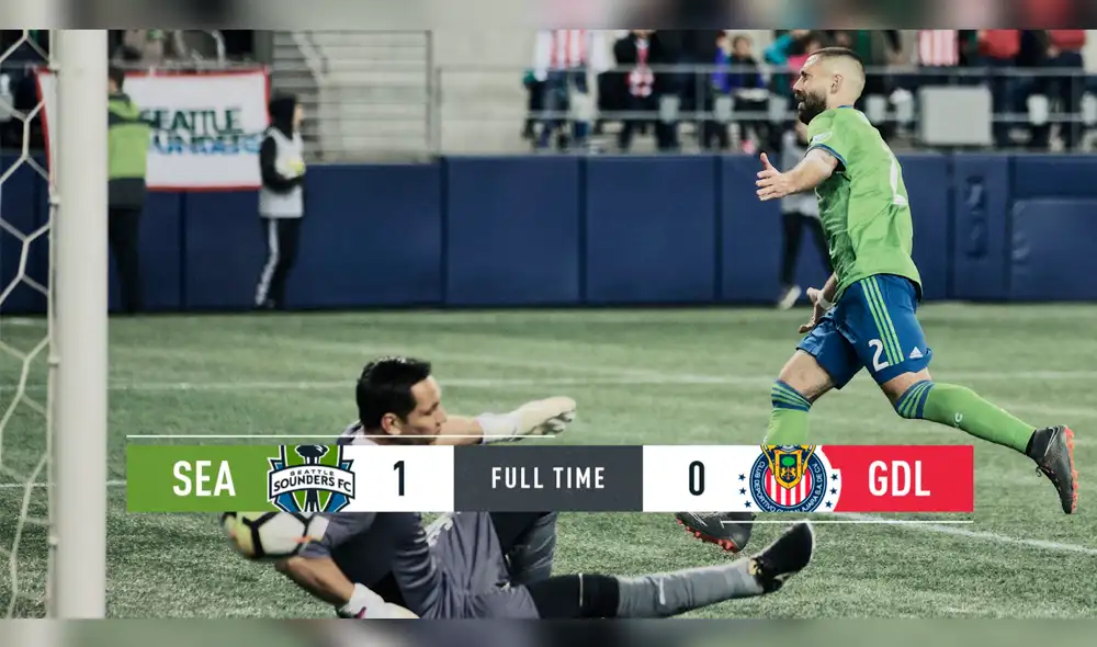 Seattle Sounders venció a Chivas 1-0 por los cuartos de final de Concachampions