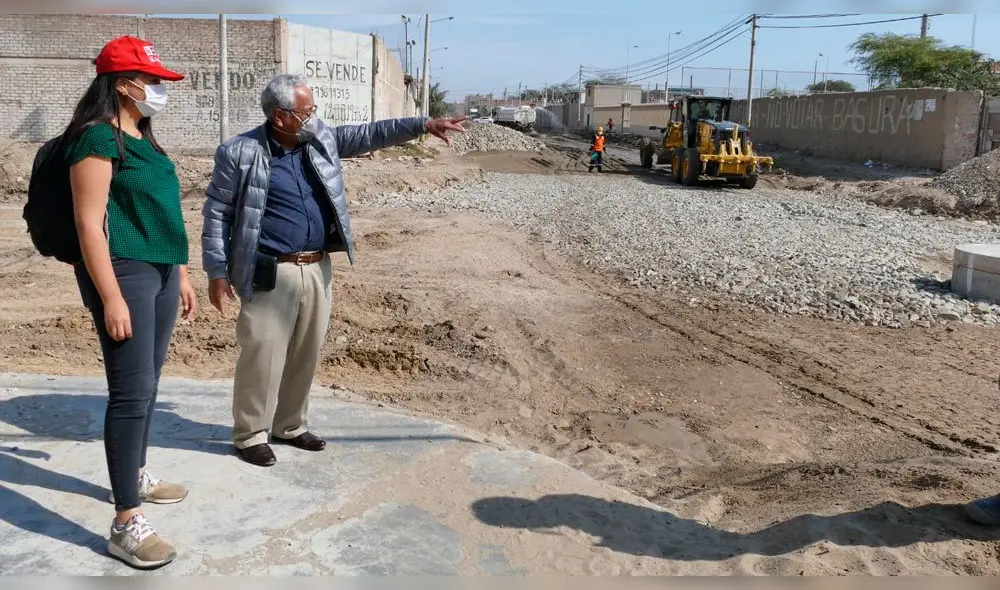 Supervisan obra en La Victoria