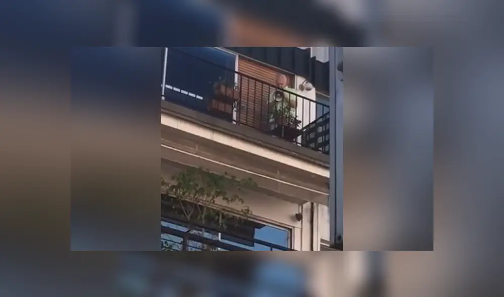 A través de Facebook se hizo viral un hombre que le gritó con un megáfono a las personas que no respetan la cuarentena.