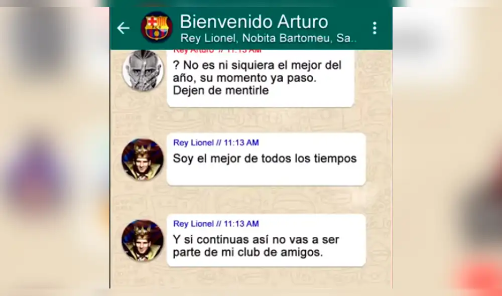 WhatsApp: agregan a Vidal a 'chat' del Barcelona y Messi es tratado de la peor manera [VIDEO]