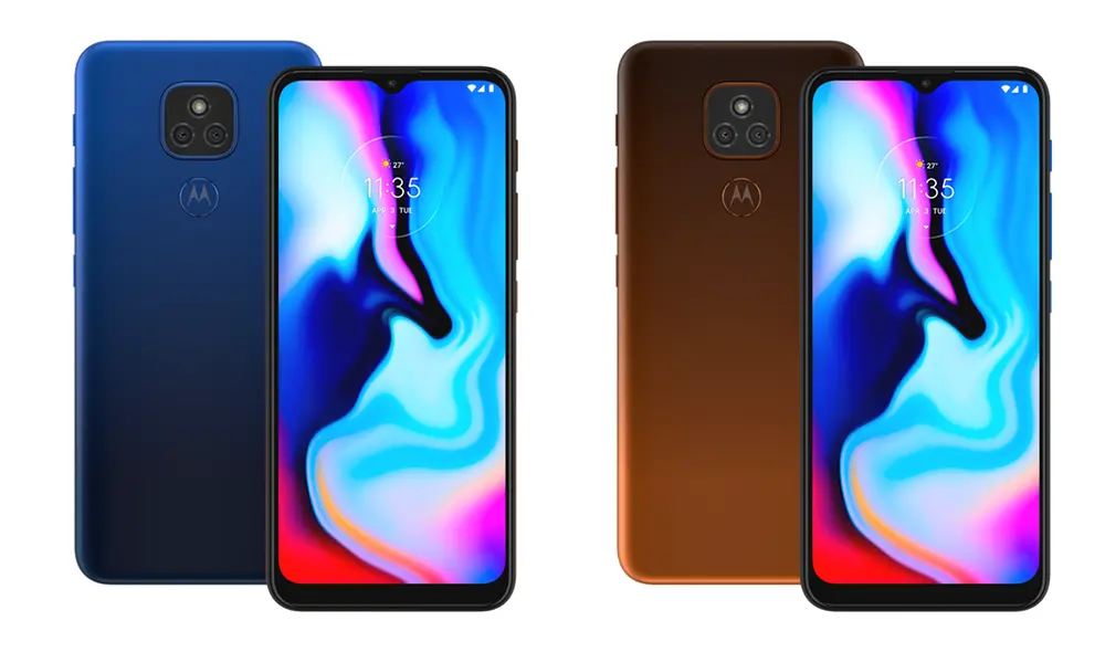 Disponible en color azul marino y bronce ambar. | Foto: Motorola Disponible en color azul marino y bronce ambar. | Foto: Motorola