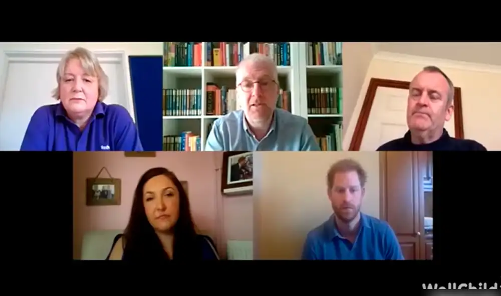 Príncipe Harry conversa con familias durante cuarentena