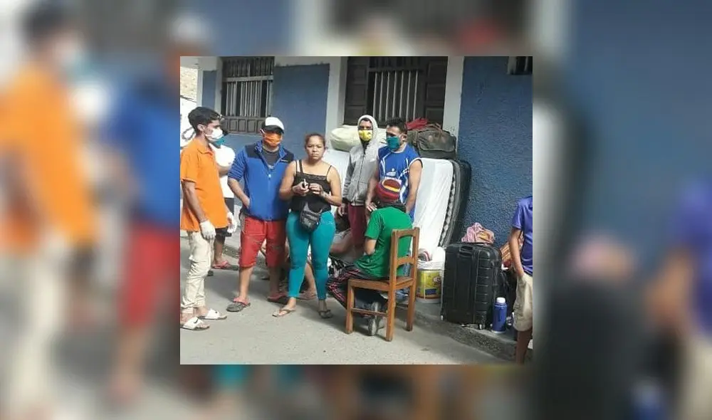Venezolanos fueron desalojados de vivienda que ocupaban.