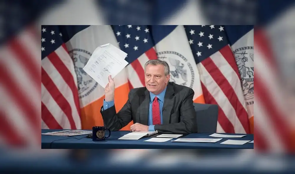 "Es causa de preocupación", declaró Bill de Blasio. Foto: Alcaldia de Nueva York (EFE)
