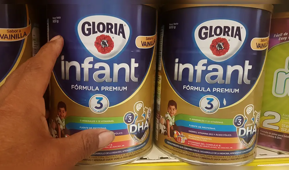Inmovilizarán lotes de fórmula infantil de Gloria por riesgo de salmonella