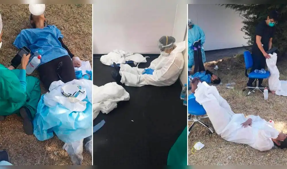 Trabajadores de salud se encuentran en la primera línea de lucha contra el coronavirus en Arequipa. Fuente: Facebook.