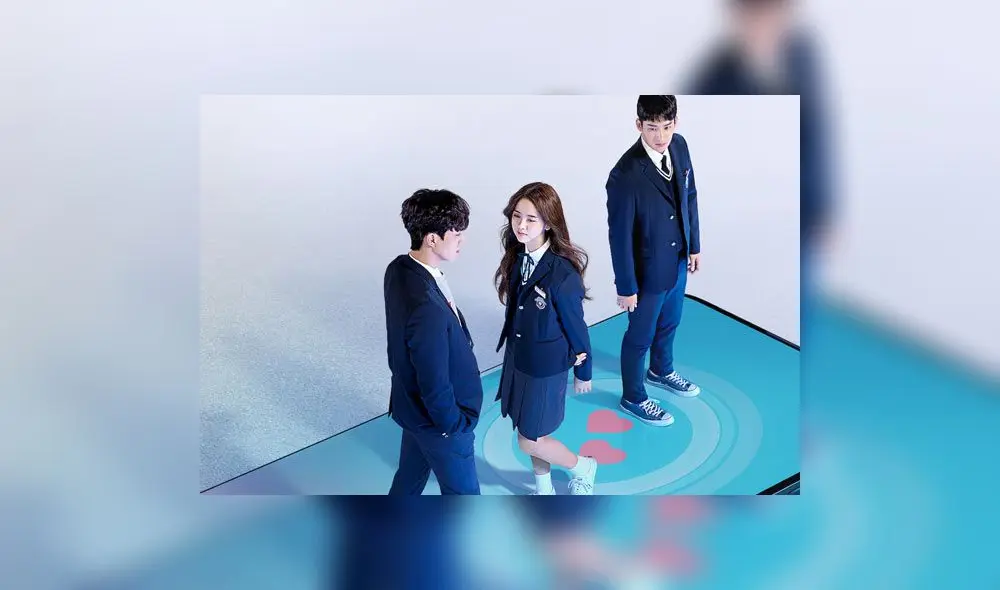 Song Kang, Kim So Hyun y Jung Ga Ram en Love alarm.