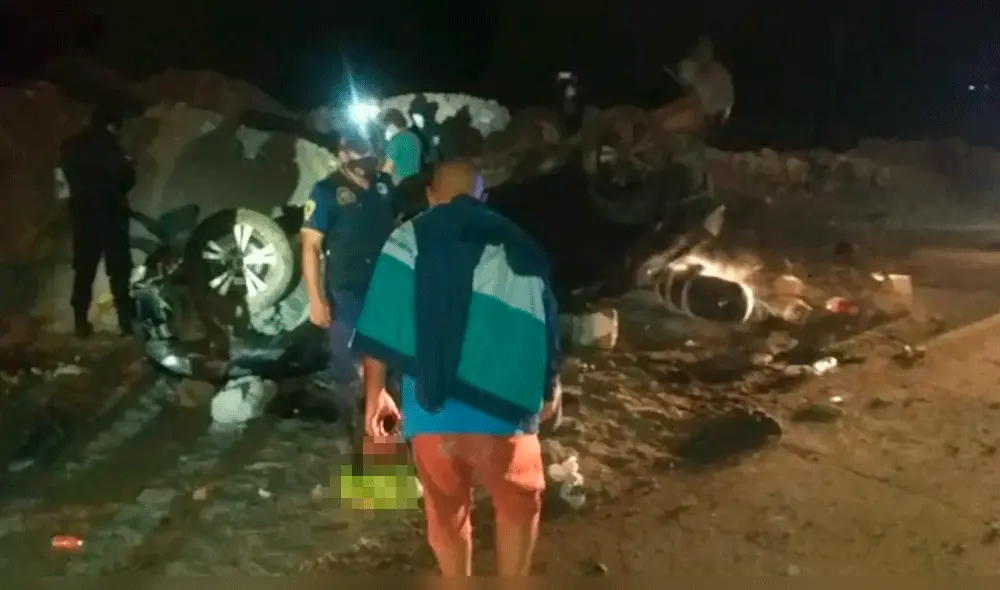 Accidente de tránsito en la ciudad de Nuevo Chimbote.