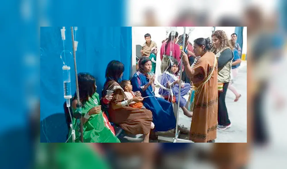 se recuperan. Las brigadas trasladaron en helicóptero a los nativos afectados.