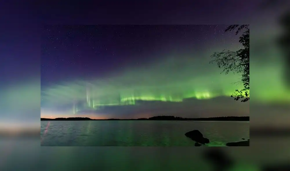 El nuevo tipo de aurora boreal fue registrada en Finlandia. Foto: Kari Saari.