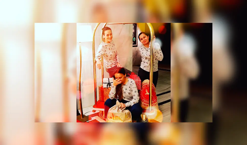 Primera despedida de soltera de la cantante. (FOTO: Twitter)