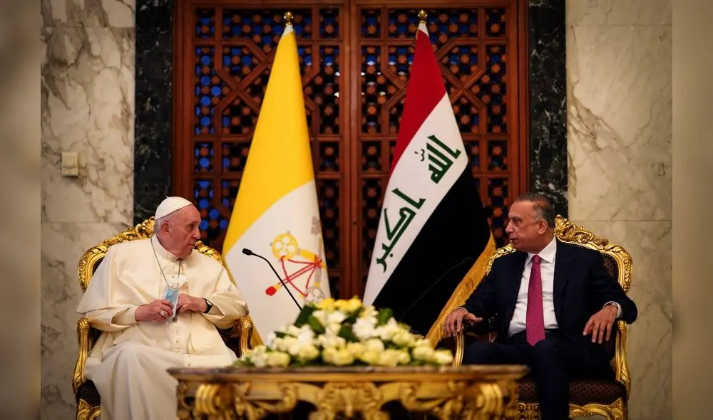 Francisco recordó a todas las víctimas “de la violencia y las persecuciones, pertenecientes a cualquier comunidad religiosa”. Foto: AFP