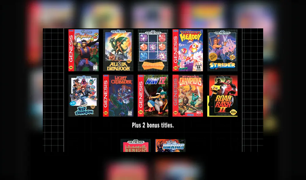 Los 42 juegazos con los que llega la Sega Genesis Mini. Revisa fecha de llegada y precio en Perú.