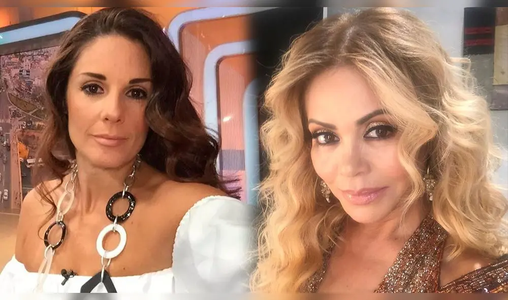 Rebeca Escribens se muestra afectada por fallecimiento de la hermana Gisela Valcárcel. Foto: Composición