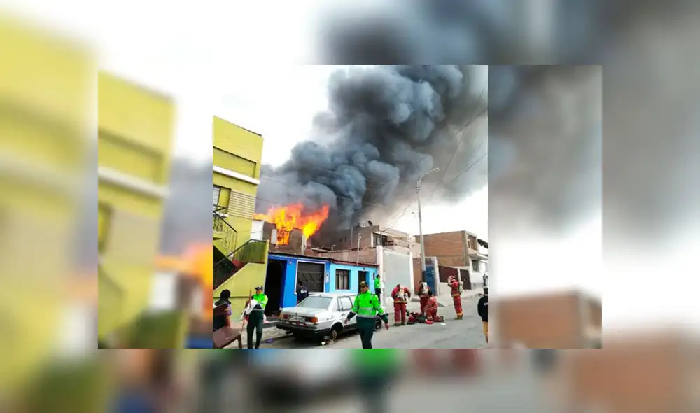 Arequipa: Incendio consumió taller de madera en Mollendo [VIDEO]