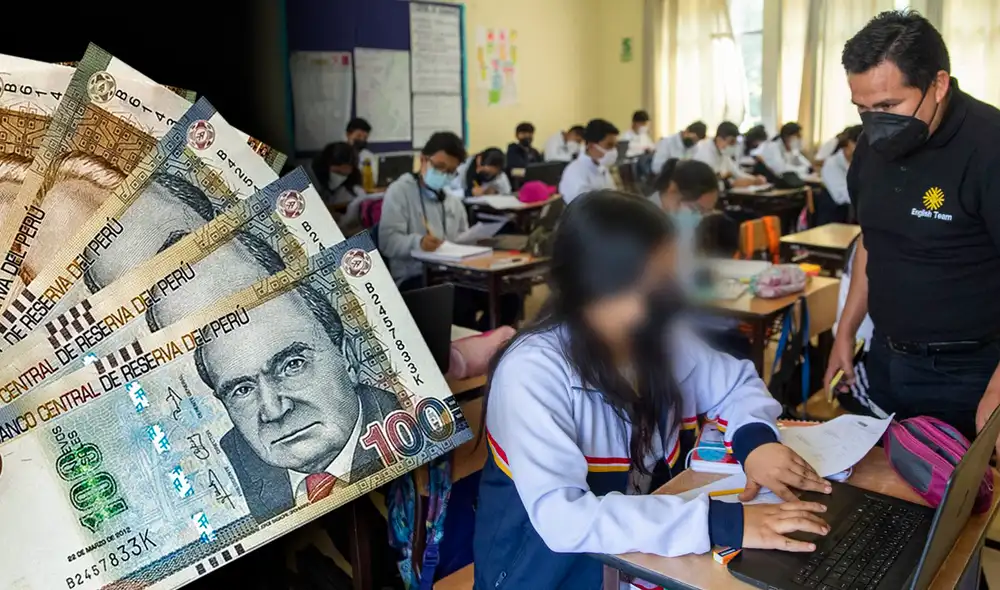 Minedu decidió aumentar el sueldo docente para el 2023. Foto: composición LR