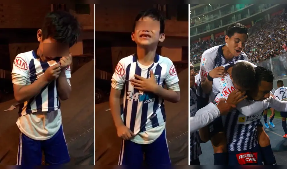 Alianza Lima: niño hincha blanquiazul llora de emoción tras pase a la final de la Liga 1.