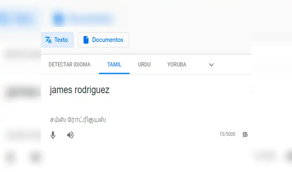 Desliza las imágenes de Google Translate para descubrir el insólito mensaje que lanzaron con el nombre del futbolista.