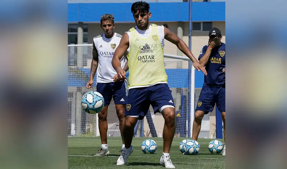 Zambrano entrenó por primera vez con Boca Juniors, pero no la tuvo tan fácil. Foto: Boca Juniors.