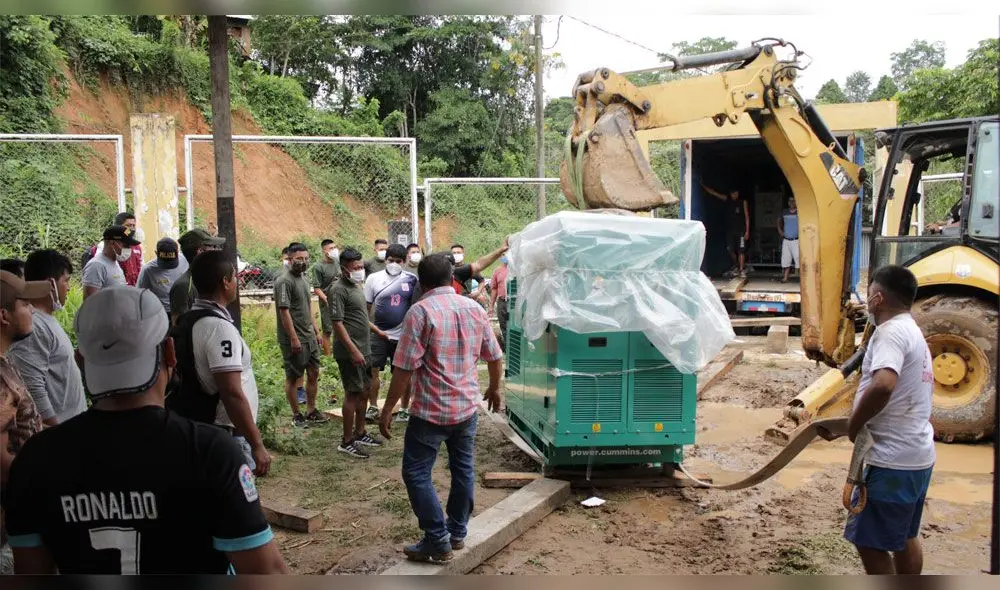 Equipos para la planta generadora de oxígeno medicinal llegaron a Condorcanqui. Foto: Cortesía. Equipos para la planta generadora de oxígeno medicinal llegaron a Condorcanqui. Foto: Cortesía.