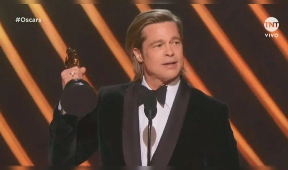 ¿Le mandó indirecta a Anajelina Jolie? El actor realizó tierna dedicatoria en los Oscar 2020.