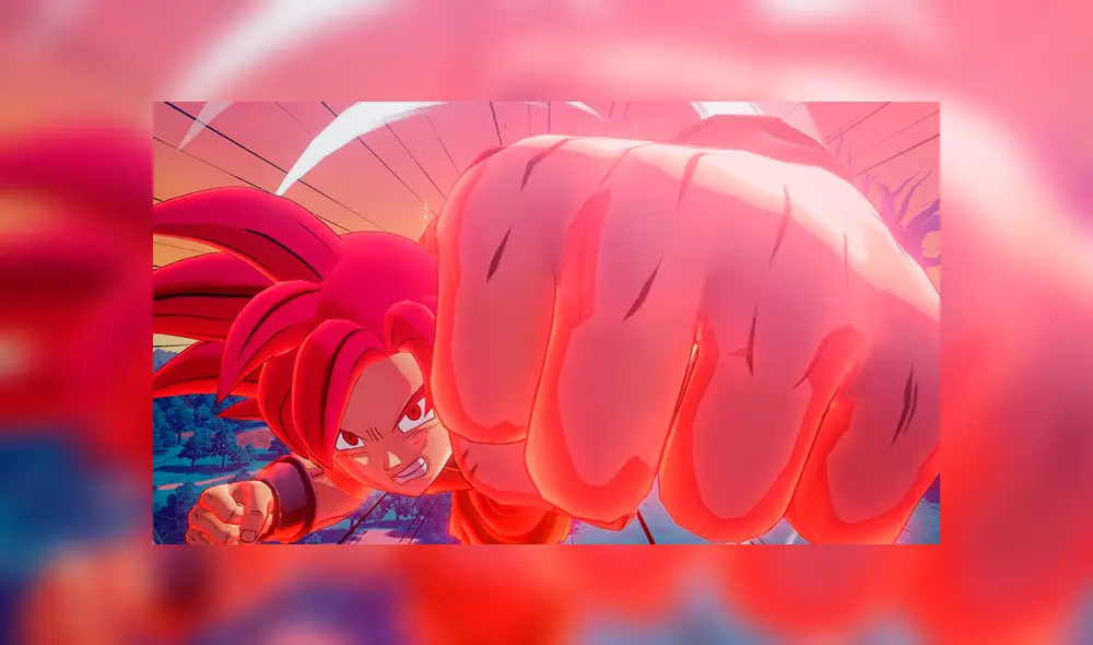 Goku se transforma en Super Saiyajin Dios para enfrentar a Beerus en Dragon Ball Z Kakarot.