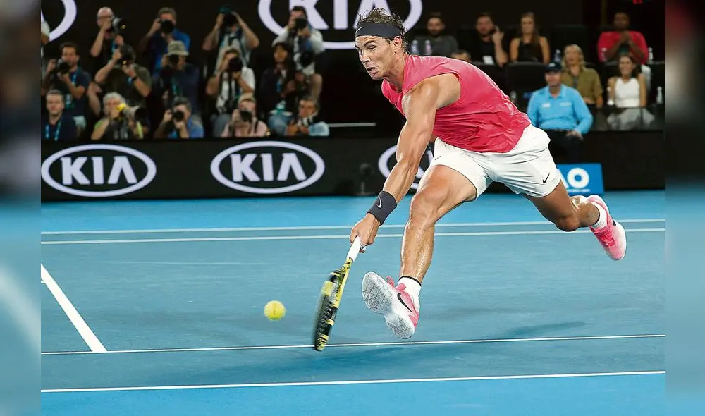 Esfuerzo. Es la primera vez en su carrera que Nadal no puede ganar ningún tie break en un partido. “Él ha jugado mejor que yo”, explicó el balear.