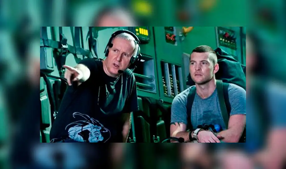 James Cameron junto a Sam Worthington en el rodaje de Avatar. James Cameron junto a Sam Worthington en el rodaje de Avatar.