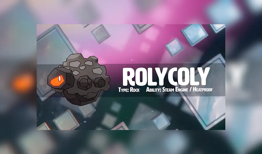 Rolycoly es el pokémon de tipo roca de la octava generación