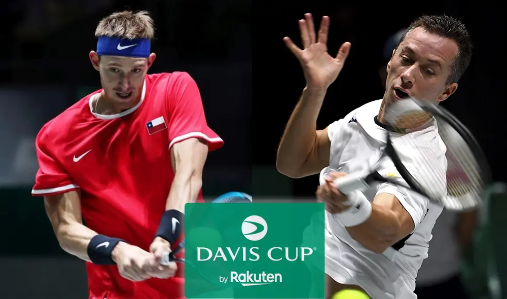 Chile enfrenta a Alemania en la última fecha de la fase de grupos de la Copa Davis 2019. Foto: AFP