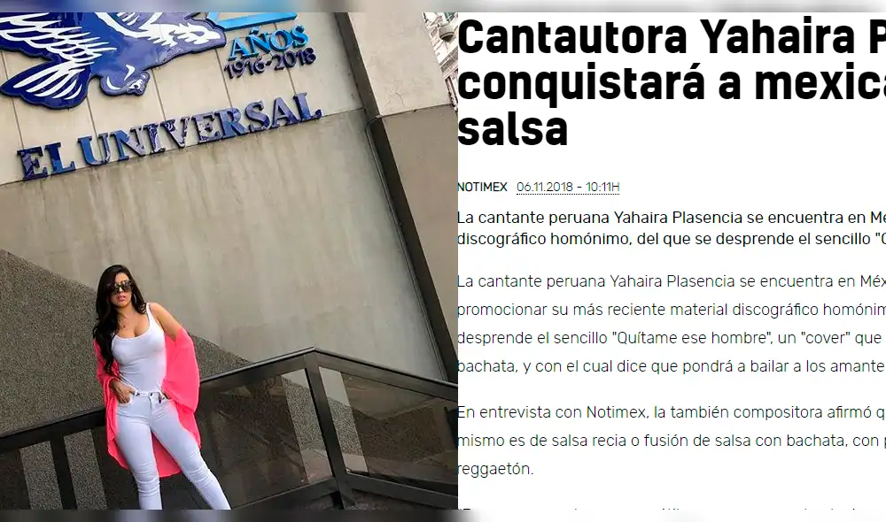 Medio mexicano conversa con Yahaira Plasencia pero luego eliminan la entrevista