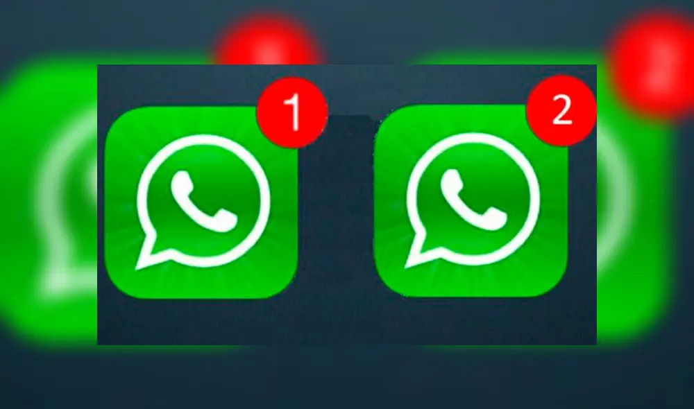 Dos cuentas diferentes de WhatsApp en un mismo móvil.