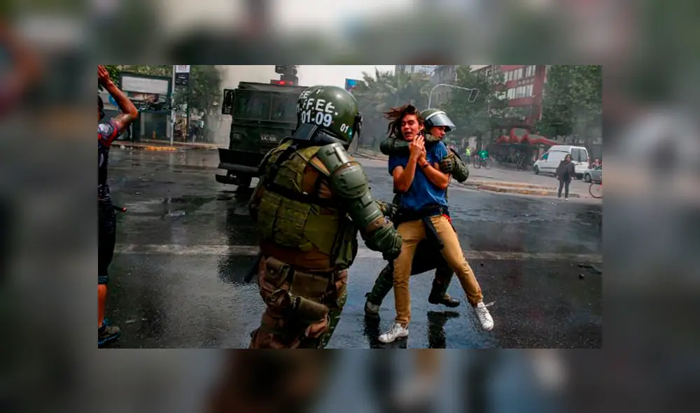 Represión policial ha dejado más de 2500 heridos en Chile