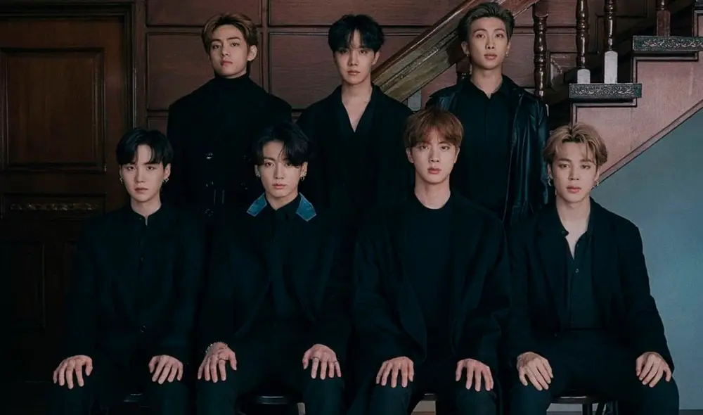 Taehyung, J-hope, RM, Suga, Jungkook, Jin y Jimin de BTS. Foto Big Hit