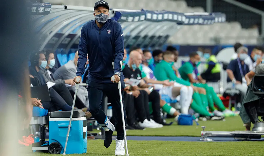 Kylian Mbappé se habría recuperado de su lesión y llegaría al partido de Championes League. Foto: AFP Kylian Mbappé se habría recuperado de su lesión y llegaría al partido de Championes League. Foto: AFP