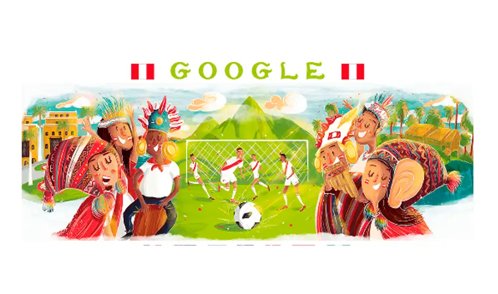 Mundial de fútbol: selección peruana es homenajeada por Google con doodle 