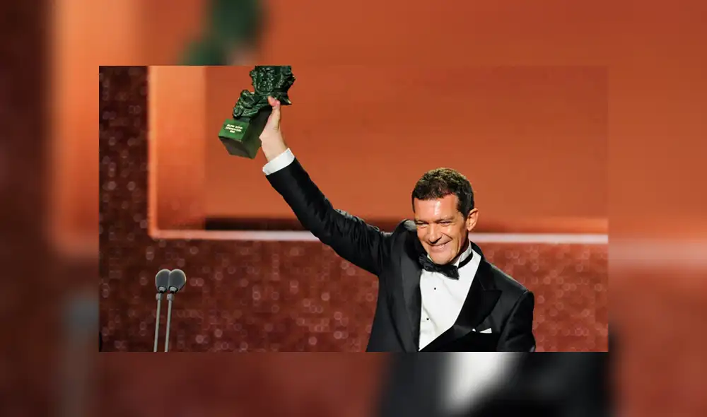 Antonio Banderas recibe el Premio Goya en 2019. (Foto: La Academia)