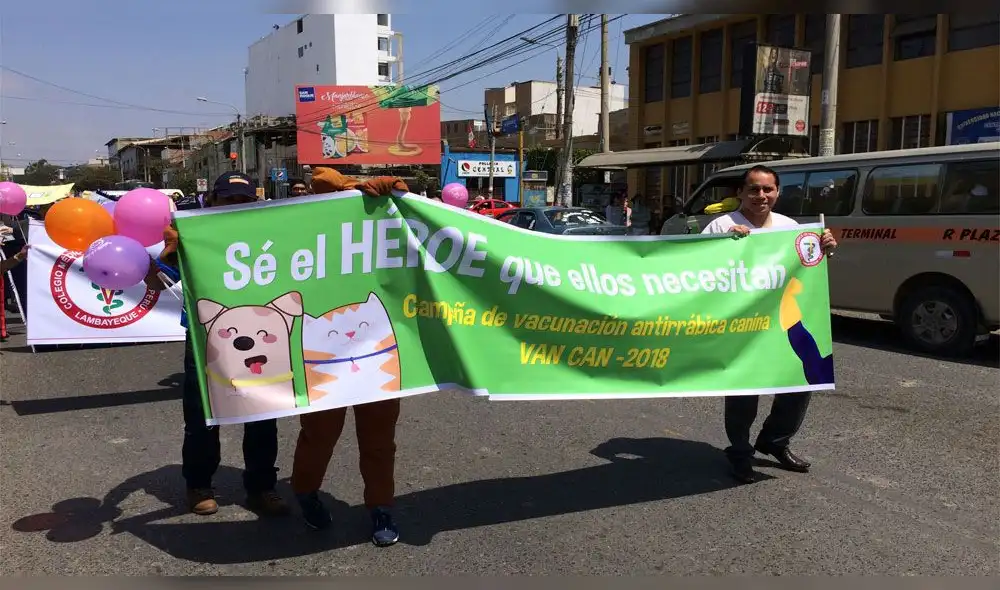 Chiclayo: realizan pasacalle por día mundial contra la rabia