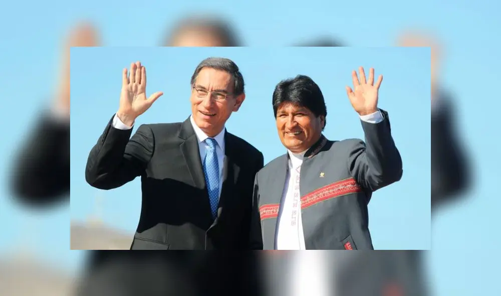 Presidente Evo Morales y Martín Vizcarra se reúnen en Perú. Foto: referencial. Presidente Evo Morales y Martín Vizcarra se reúnen en Perú. Foto: referencial.